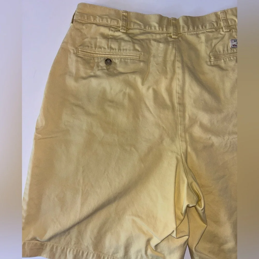 Polo Ralph Lauren Tyler Short, men’s pale yellow Classic Chino‎ Vintage size 36